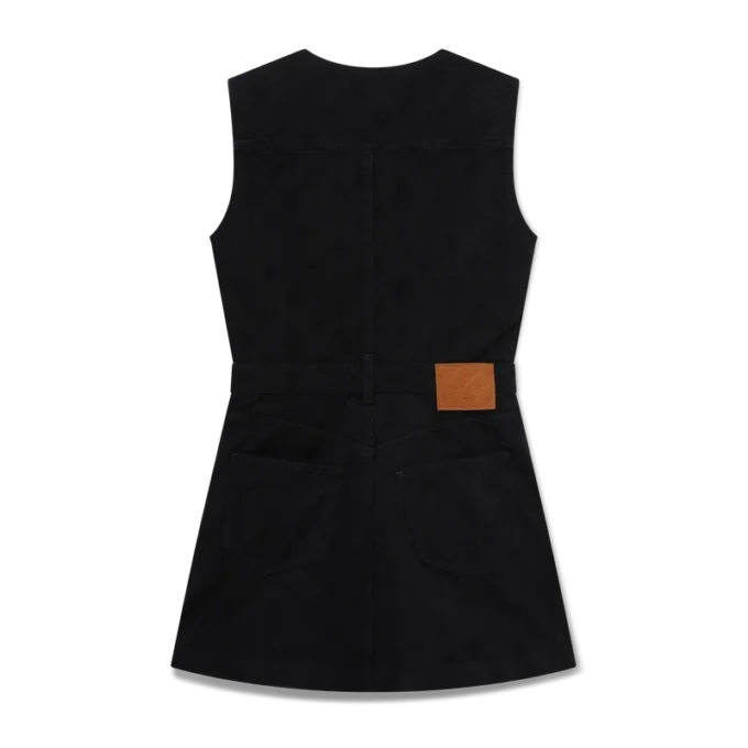 Denim Monogram Zip Dress Denim Monogram Zip Dress