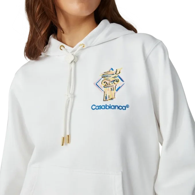 Diamond Column Hooded Sweatshirt