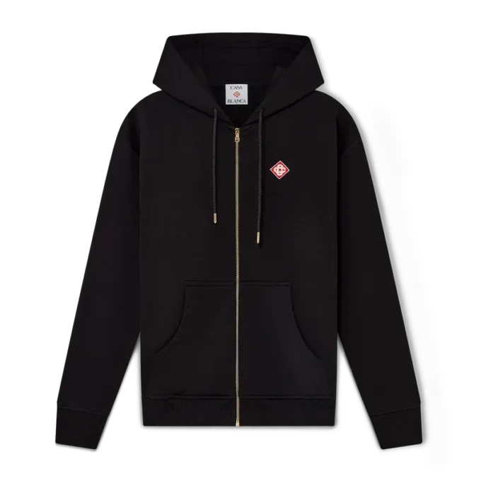 Diamond Logo Zip Hooded Sweatshirt
