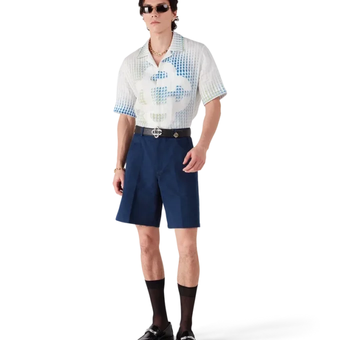 Dots Short Sleeve Linen Shirt Dots Short Sleeve Linen Shirt