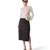 Duchesse Satin Midi Skirt Duchesse Satin Midi Skirt