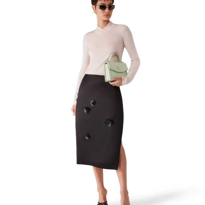 Duchesse Satin Midi Skirt Duchesse Satin Midi Skirt