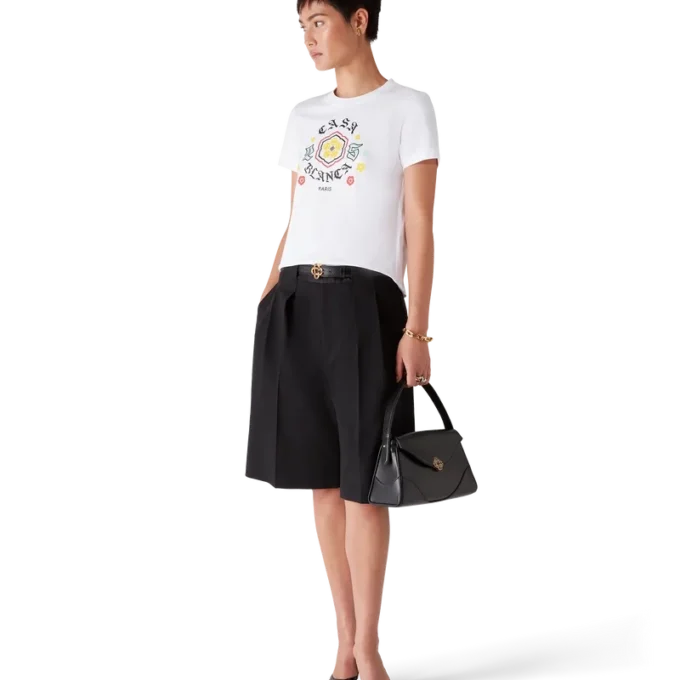 Emblem Fitted Short Sleeve T-Shirt Emblem Fitted Short Sleeve T-Shirt