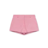 Embossed Leather Mini Shorts