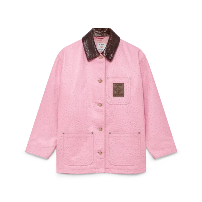 Embossed Leather Workwear Coat Embossed Leather Workwear Coat