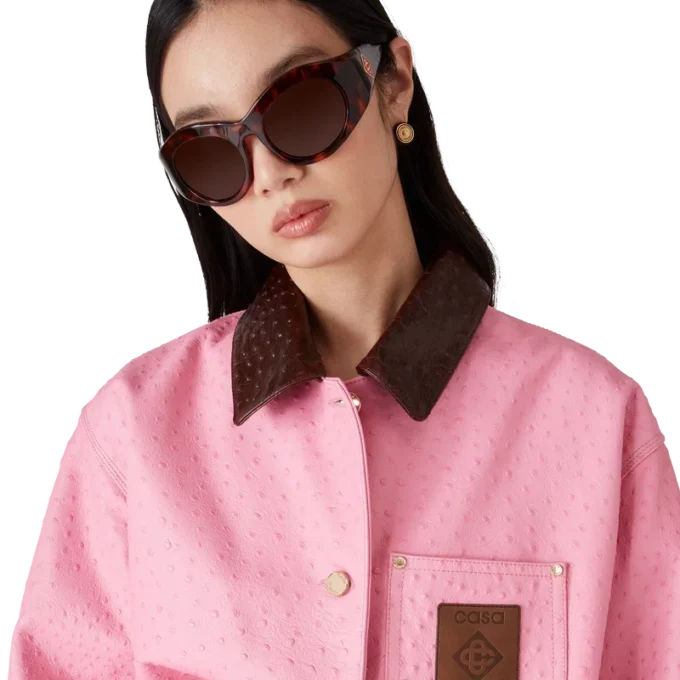 Embossed Leather Workwear Coat Embossed Leather Workwear Coat