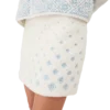 Embroidered Gradient Monogram Fleece Mini Skirt