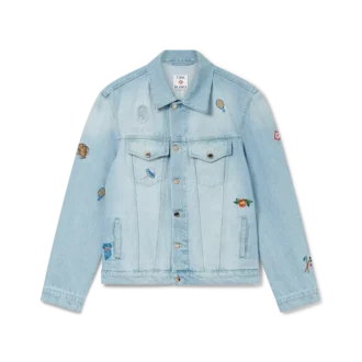 Embroidered Motif Denim Jacket