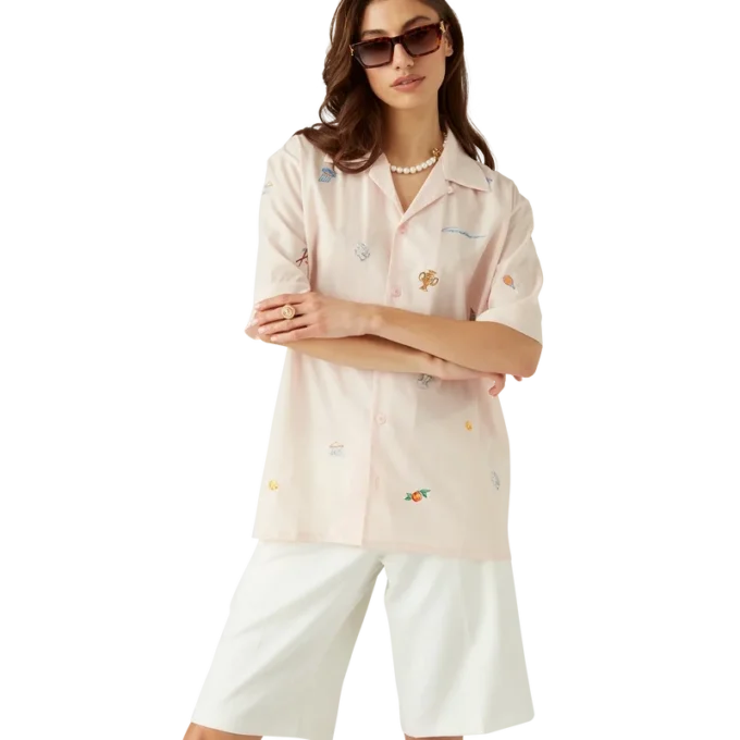 Embroidered Motif Shirt Embroidered Motif Shirt