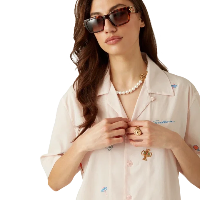 Embroidered Motif Shirt Embroidered Motif Shirt