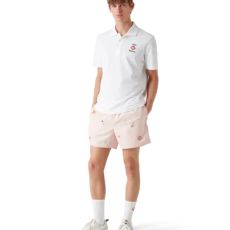 Embroidered Motif Swim Shorts
