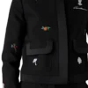 Embroidered Motif Wool Tailored Jacket
