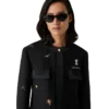 Embroidered Motif Wool Tailored Jacket Embroidered Motif Wool Tailored Jacket
