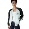 Embroidered Satin Bomber Jacket Embroidered Satin Bomber Jacket