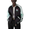 Embroidered Satin Bomber Jacket Embroidered Satin Bomber Jacket