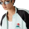Embroidered Satin Bomber Jacket Embroidered Satin Bomber Jacket