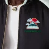 Embroidered Satin Bomber Jacket Embroidered Satin Bomber Jacket