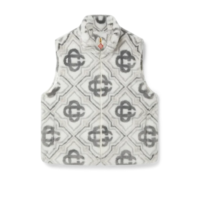 Faux Fur Monogram Gilet Faux Fur Monogram Gilet
