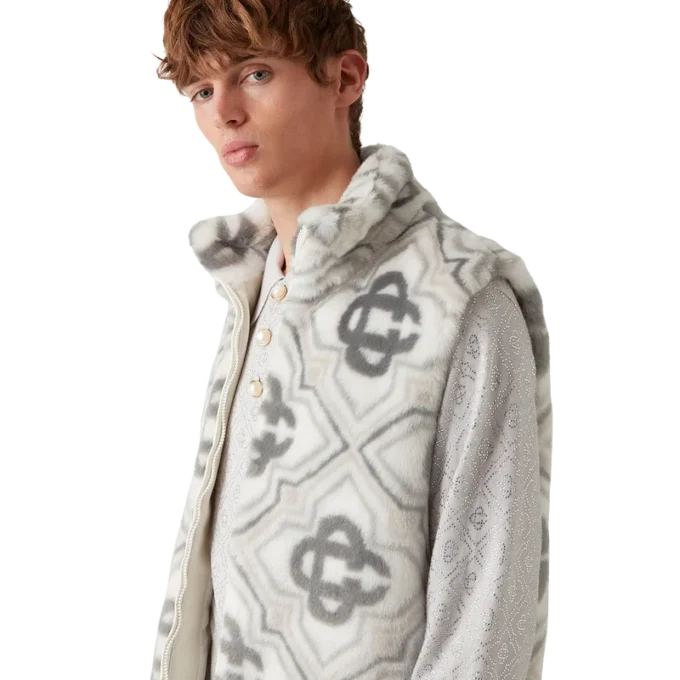 Faux Fur Monogram Gilet Faux Fur Monogram Gilet