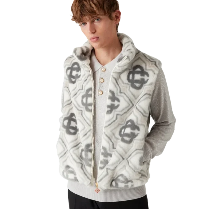 Faux Fur Monogram Gilet Faux Fur Monogram Gilet
