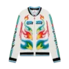 Flame Laurel Cotton Knit Casa Club Jacket Flame Laurel Cotton Knit Casa Club Jacket