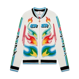 Flame Laurel Cotton Knit Casa Club Jacket
