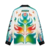 Flame Laurel Long Sleeve Silk Twill Shirt