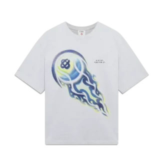 Flaming Tennis Ball Oversized Short Sleeve Short Sleeve T-Shirt