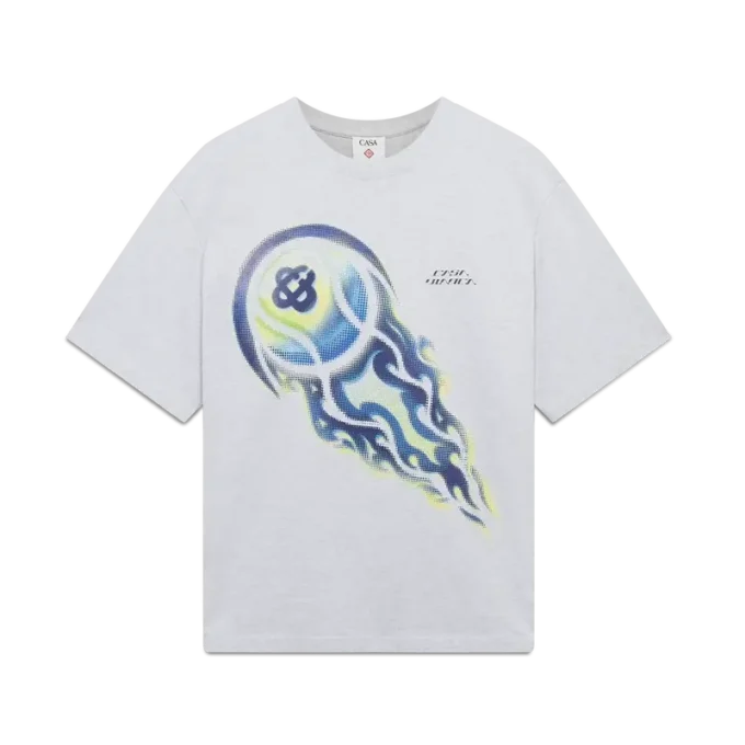 Flaming Tennis Ball Oversized Short Sleeve Short Sleeve T-Shirt Flaming Tennis Ball Oversized Short Sleeve Short Sleeve T-Shirt