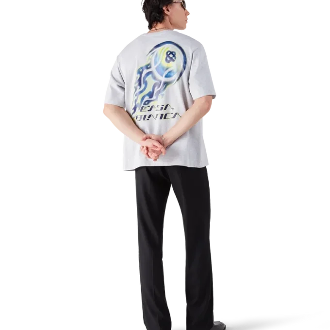 Flaming Tennis Ball Oversized Short Sleeve Short Sleeve T-Shirt Flaming Tennis Ball Oversized Short Sleeve Short Sleeve T-Shirt