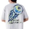 Flaming Tennis Ball Oversized Short Sleeve Short Sleeve T-Shirt Flaming Tennis Ball Oversized Short Sleeve Short Sleeve T-Shirt