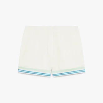 Floral Cc Smile Monogram Jaquard Silk Shorts Floral Cc Smile Monogram Jaquard Silk Shorts