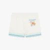 Floral Cc Smile Monogram Jaquard Silk Shorts Floral Cc Smile Monogram Jaquard Silk Shorts