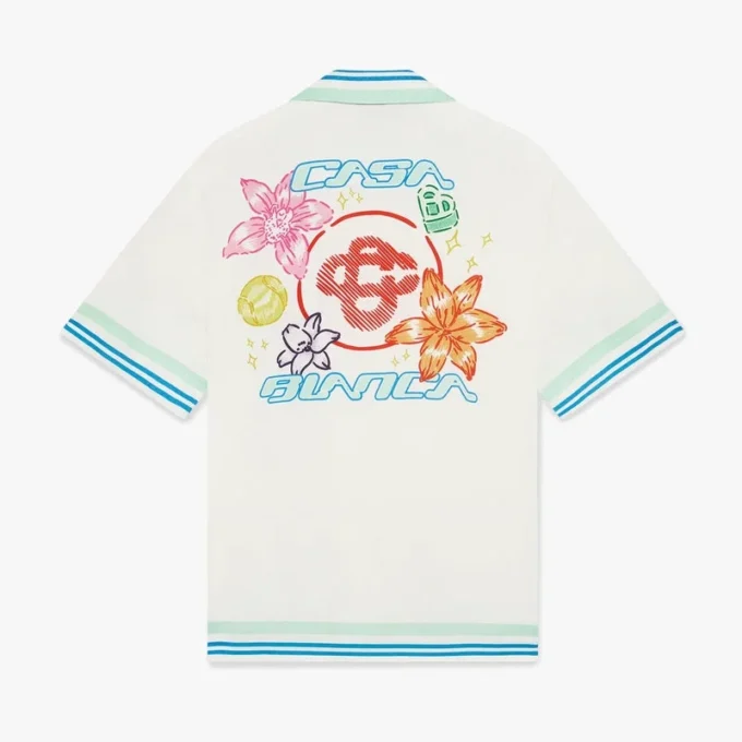 Floral Cuban Collar Short Sleeve Silk Shirt Floral Cuban Collar Short Sleeve Silk Shirt