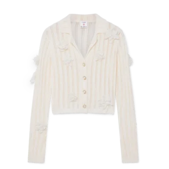 Flower Lace Knit Shirt