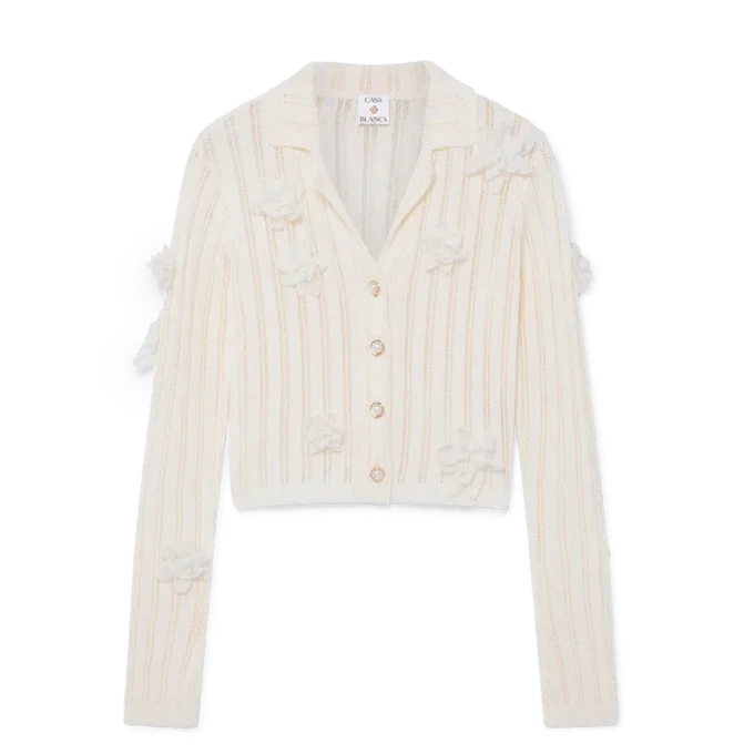 Flower Lace Knit Shirt Flower Lace Knit Shirt