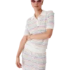 Flower Stripe Cotton Crochet Polo Flower Stripe Cotton Crochet Polo