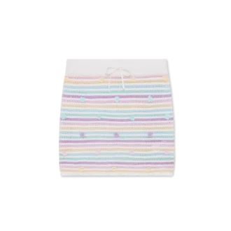 Flower Stripe Cotton Crochet Skirt Flower Stripe Cotton Crochet Skirt