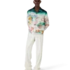 Flowers Long Sleeve Silk Twill Shirt
