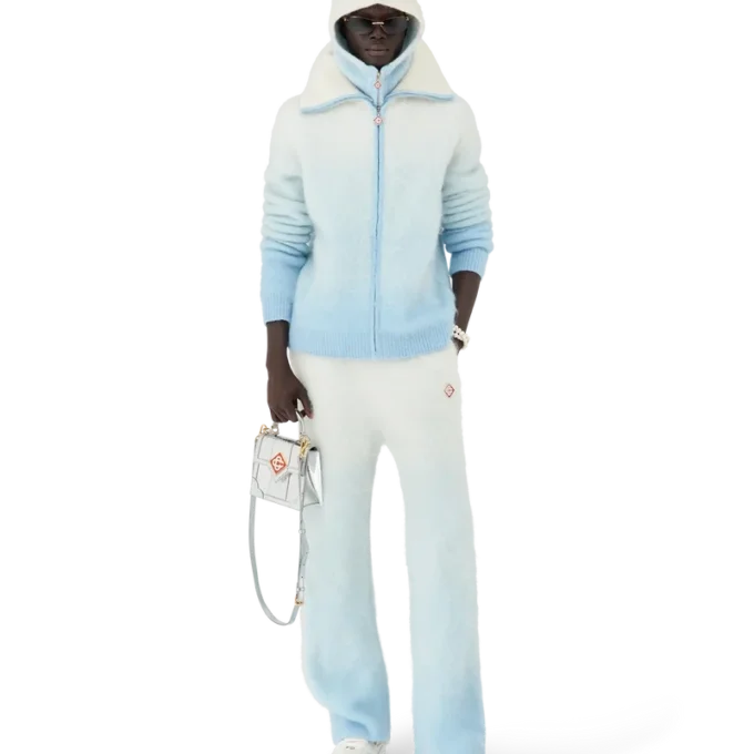 Fluffy Gradient Mohair Trousers Fluffy Gradient Mohair Trousers