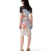 Galactic Connection Mesh Short Sleeve Dress Galactic Connection Mesh Short Sleeve Dress