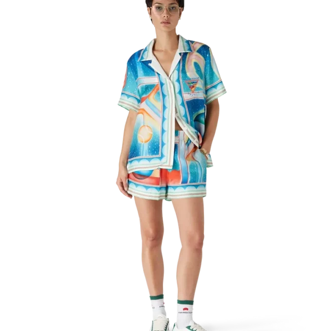 Galaxy Court Silk Shorts