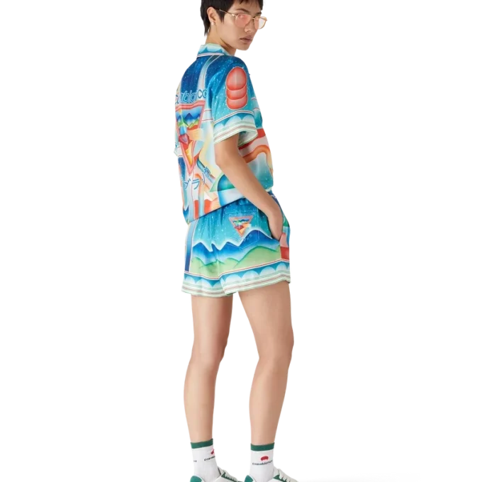Galaxy Court Silk Shorts