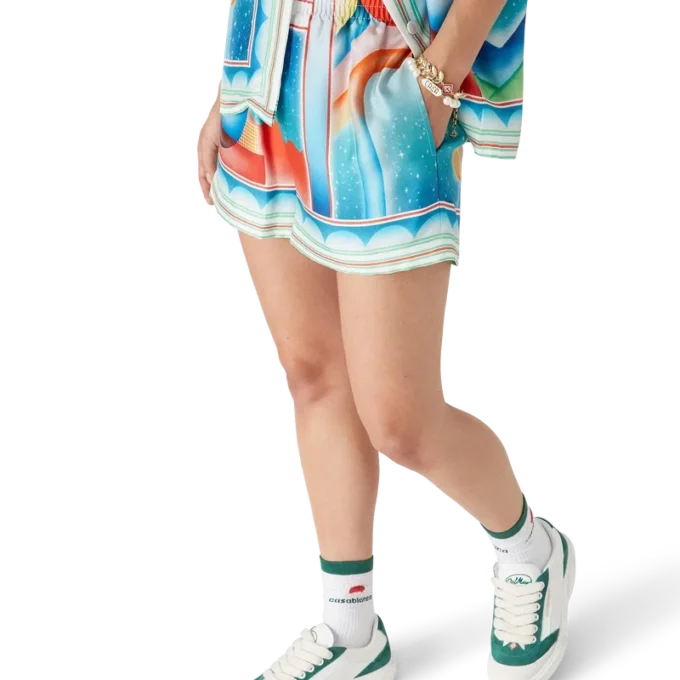 Galaxy Court Silk Shorts
