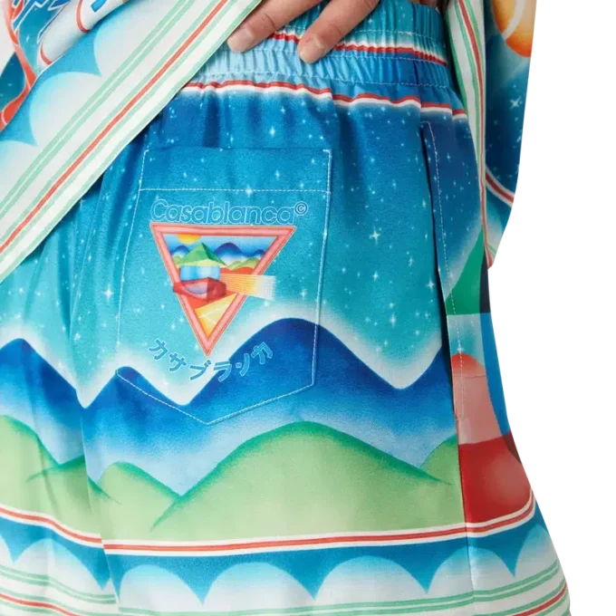 Galaxy Court Silk Shorts