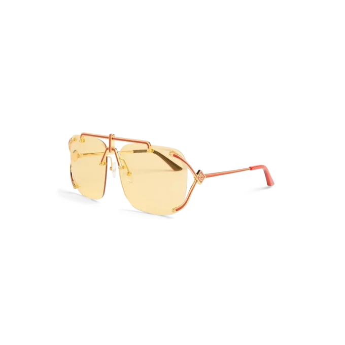 Gold & Red the Pilot Sunglasses
