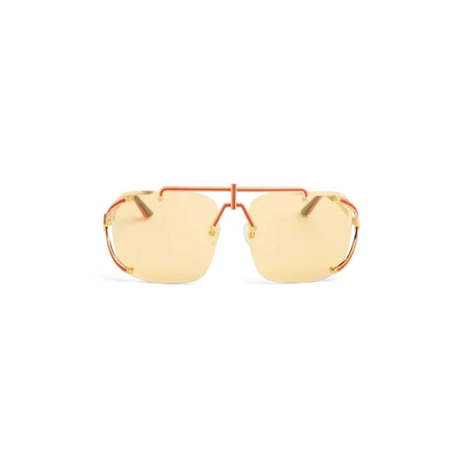Gold & Red the Pilot Sunglasses