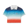 Gradient Cropped Polo Shirt