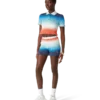 Gradient Cropped Polo Shirt