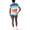 Gradient Cropped Polo Shirt